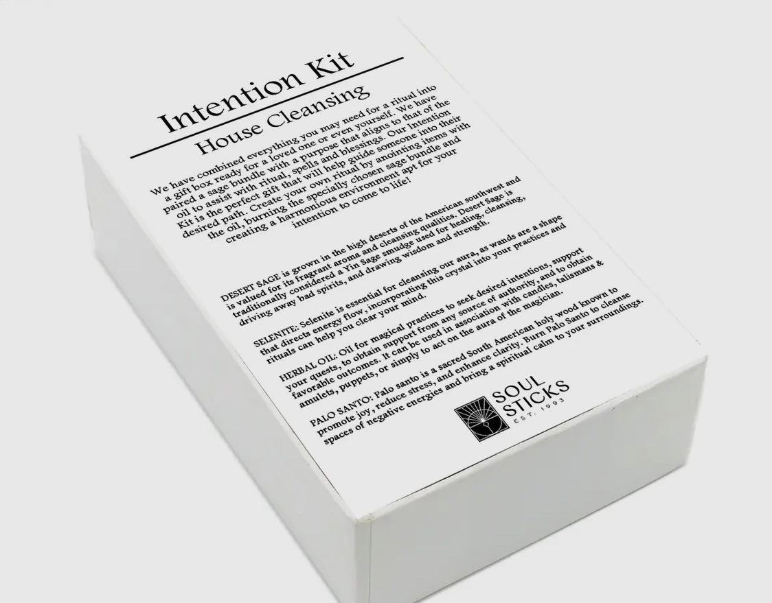 House Cleansing Intention Kit + 7-packs of Incense + Burner