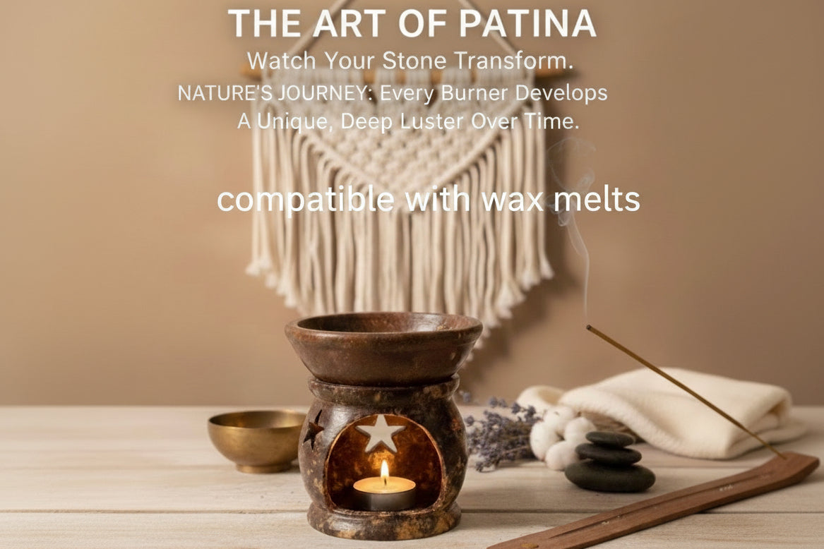 Handcrafted Natural Soapstone Ritual Set: Sacred Cross