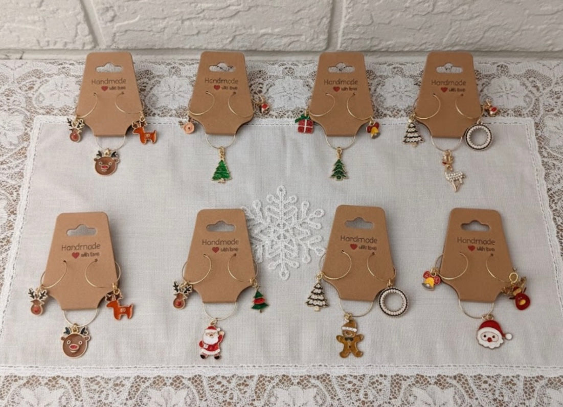 The “Twelve Days” Clearance: 18k Gold Plated 12-Piece Wine Glass Charms Set