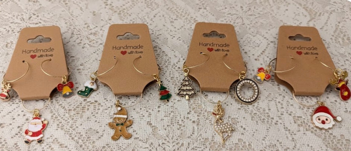 The “Twelve Days” Clearance: 18k Gold Plated 12-Piece Wine Glass Charms Set