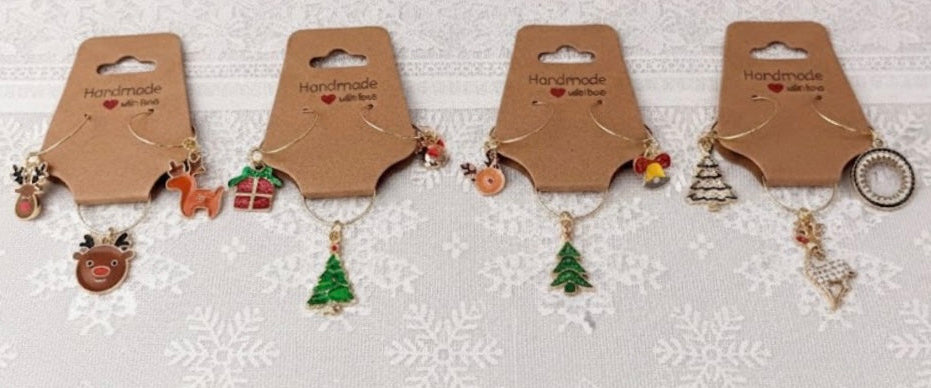 The “Twelve Days” Clearance: 18k Gold Plated 12-Piece Wine Glass Charms Set