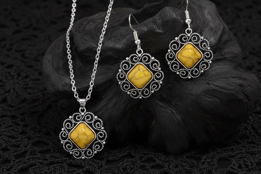 Boho Goddess Color Collection: 3 Vintage Bohemian Necklace & Earring Sets