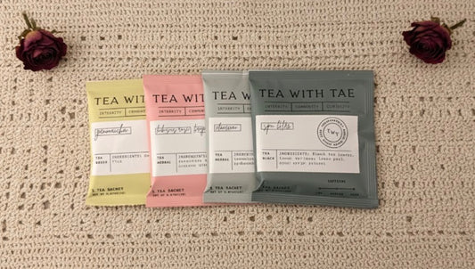 Winter Rose Reverie: 2 Teacups + Tea • Free Shipping!