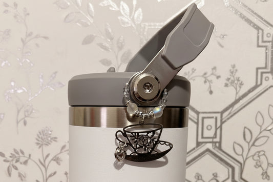 Polar Rose Handle Candy: Stainless Steel Couture Tumbler Charm