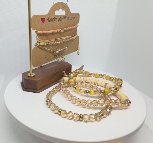 Golden Hour Champagne Bracelet Stack