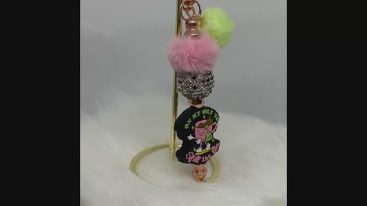 Spill The Tea” Bag Charm • Signature Keychain by Lez - Free Shipping!